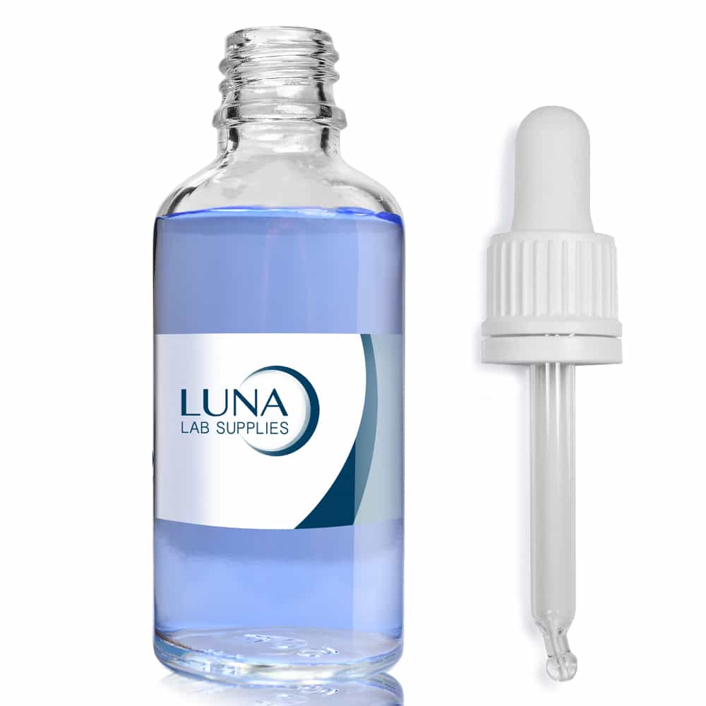 50ml Clear Glass Dropper Bottle with white pipette