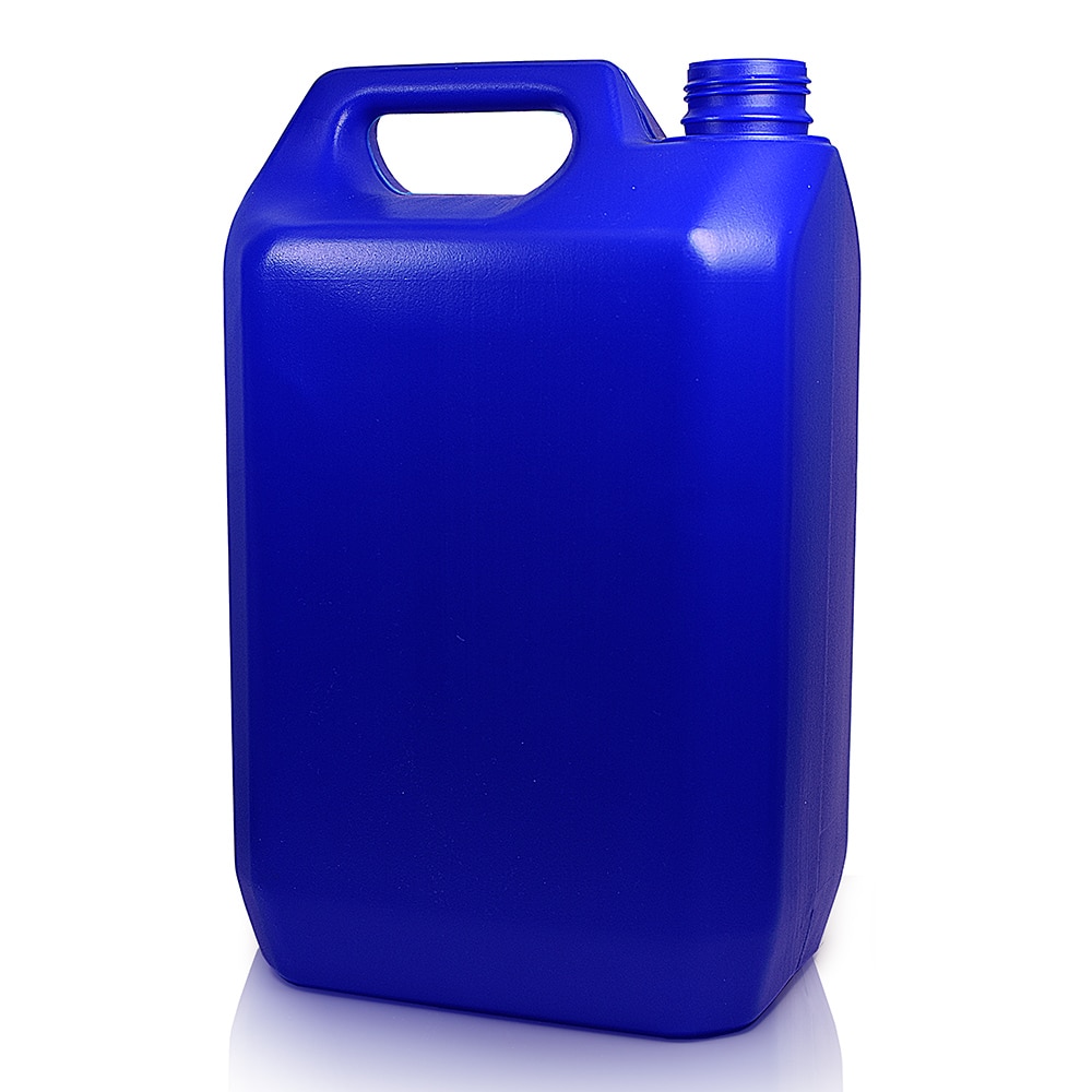 5 Litre Blue Plastic Jerry Can (No Cap)