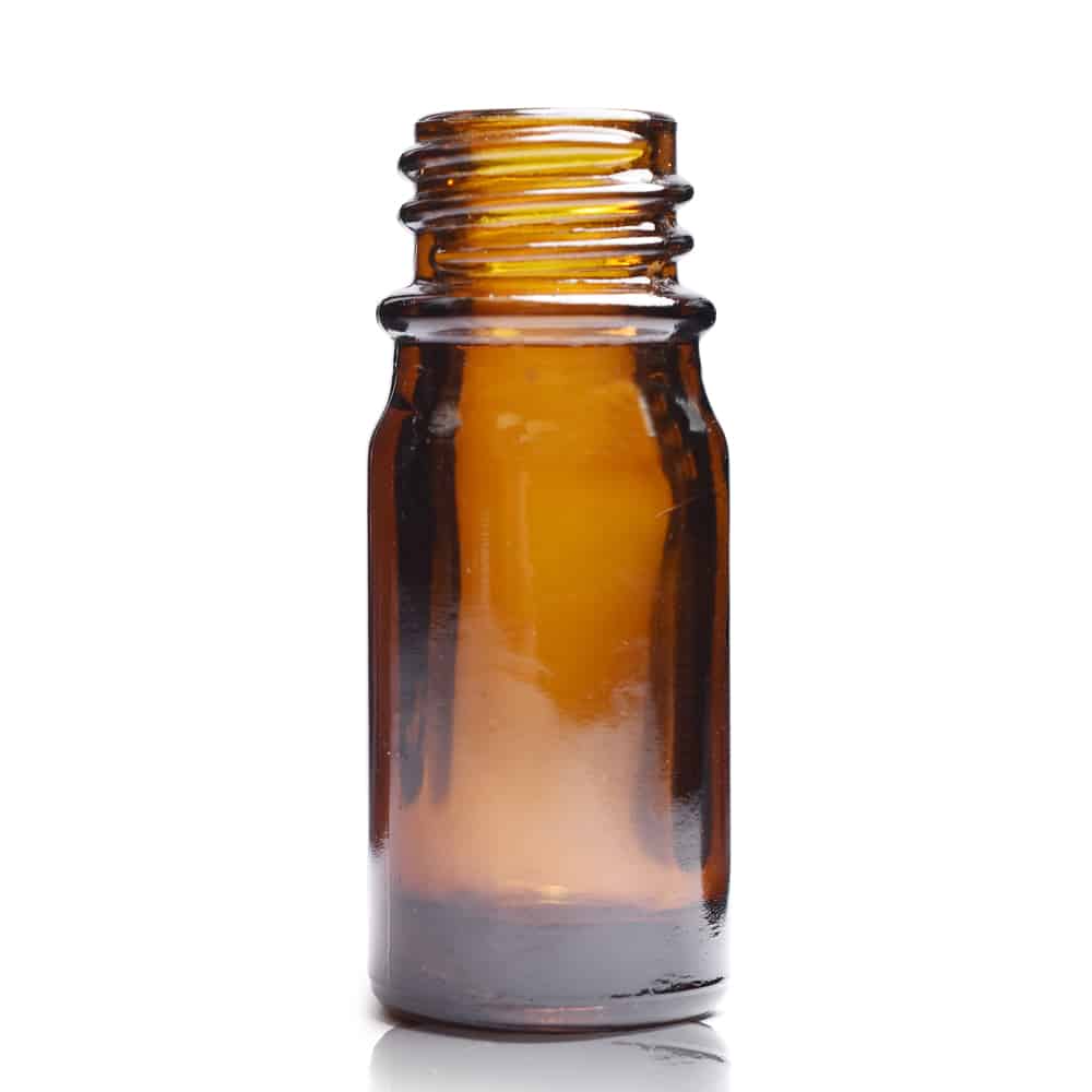 5ml Amber Glass Dropper Bottle (No Cap)