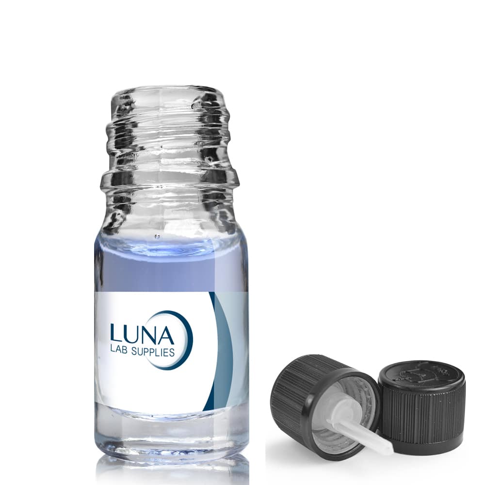 5ml Clear Glass Dropper Bottle with dropper cap