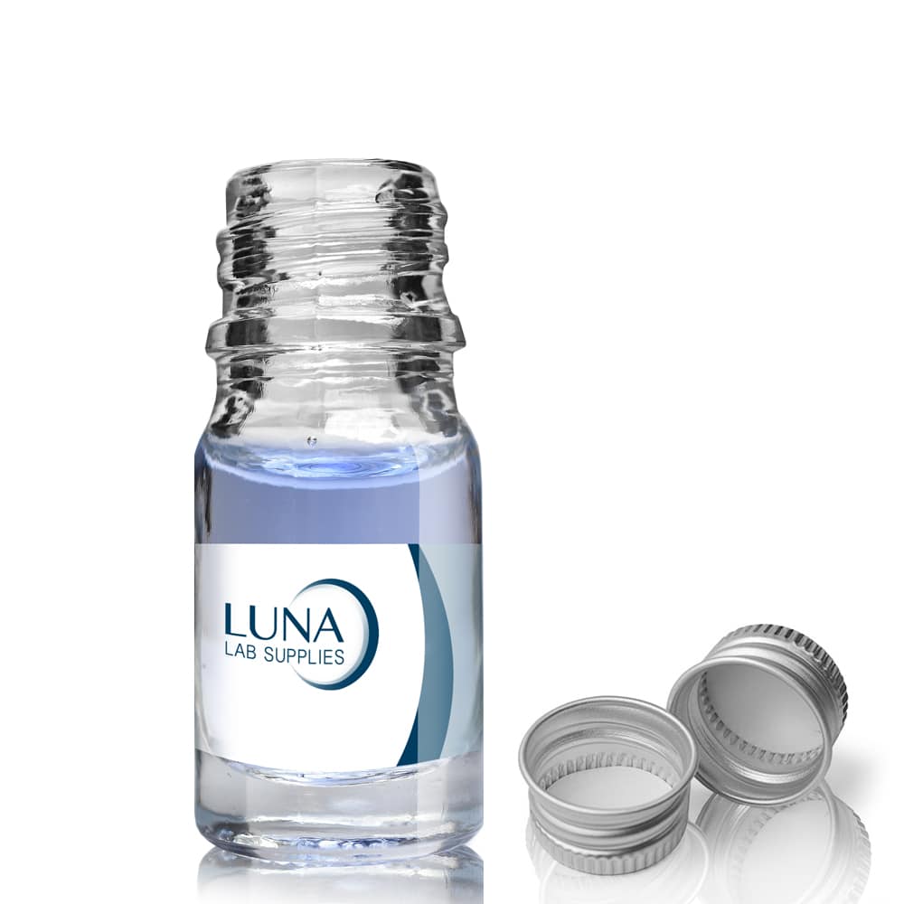 5ml Clear Glass Dropper Bottle with aluminium screw cap
