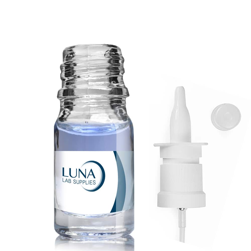 5ml Clear Glass Dropper Bottle with nasal spray