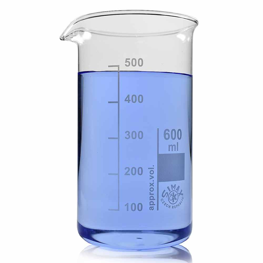 600ml Tall Form Borosilicate Glass Beaker