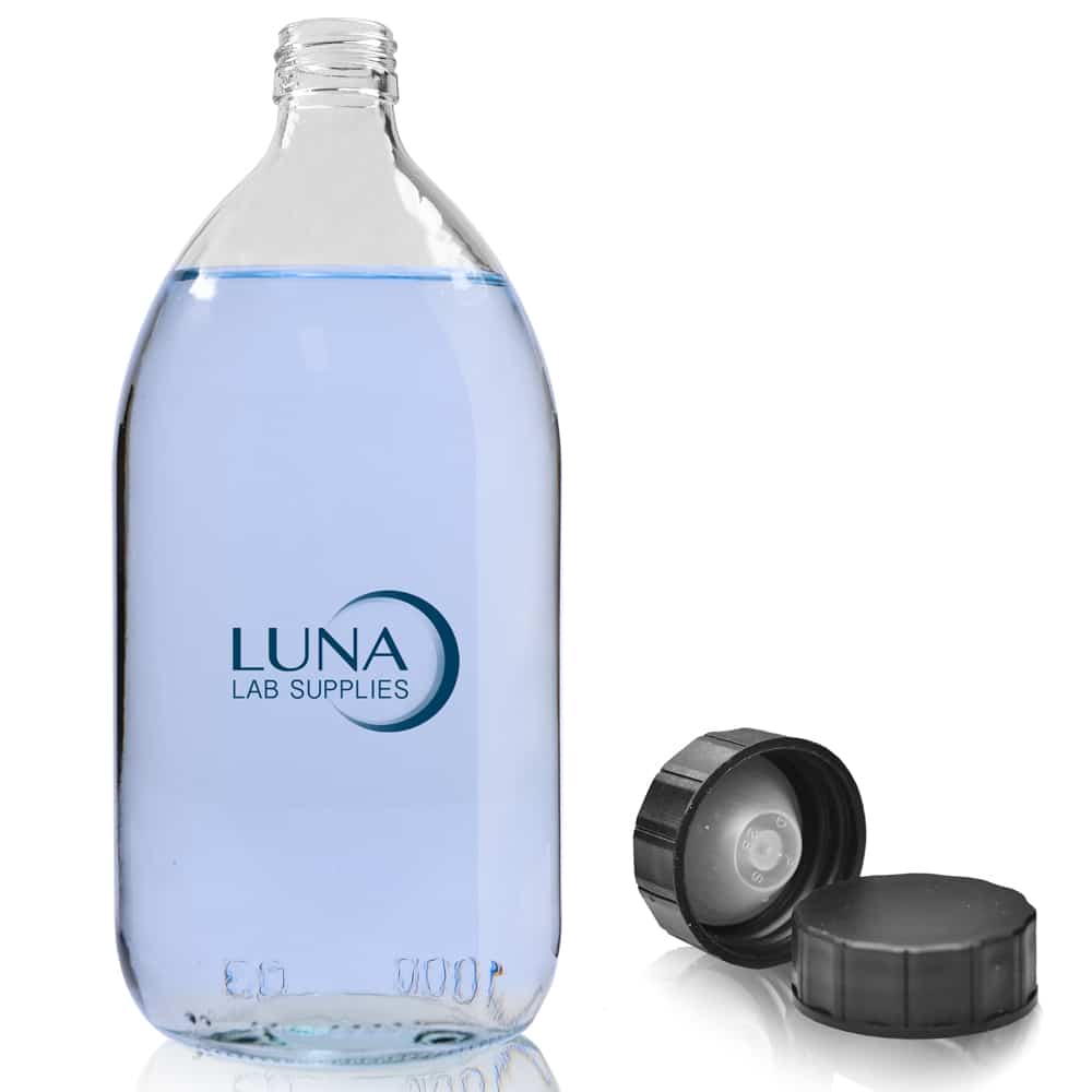 1000ml Clear Glass Sirop Bottle With PP Polycone Cap