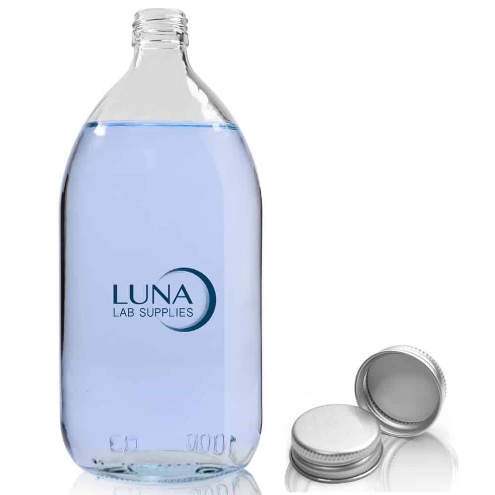 1000ml Clear Glass Sirop Bottle With Aluminium Cap