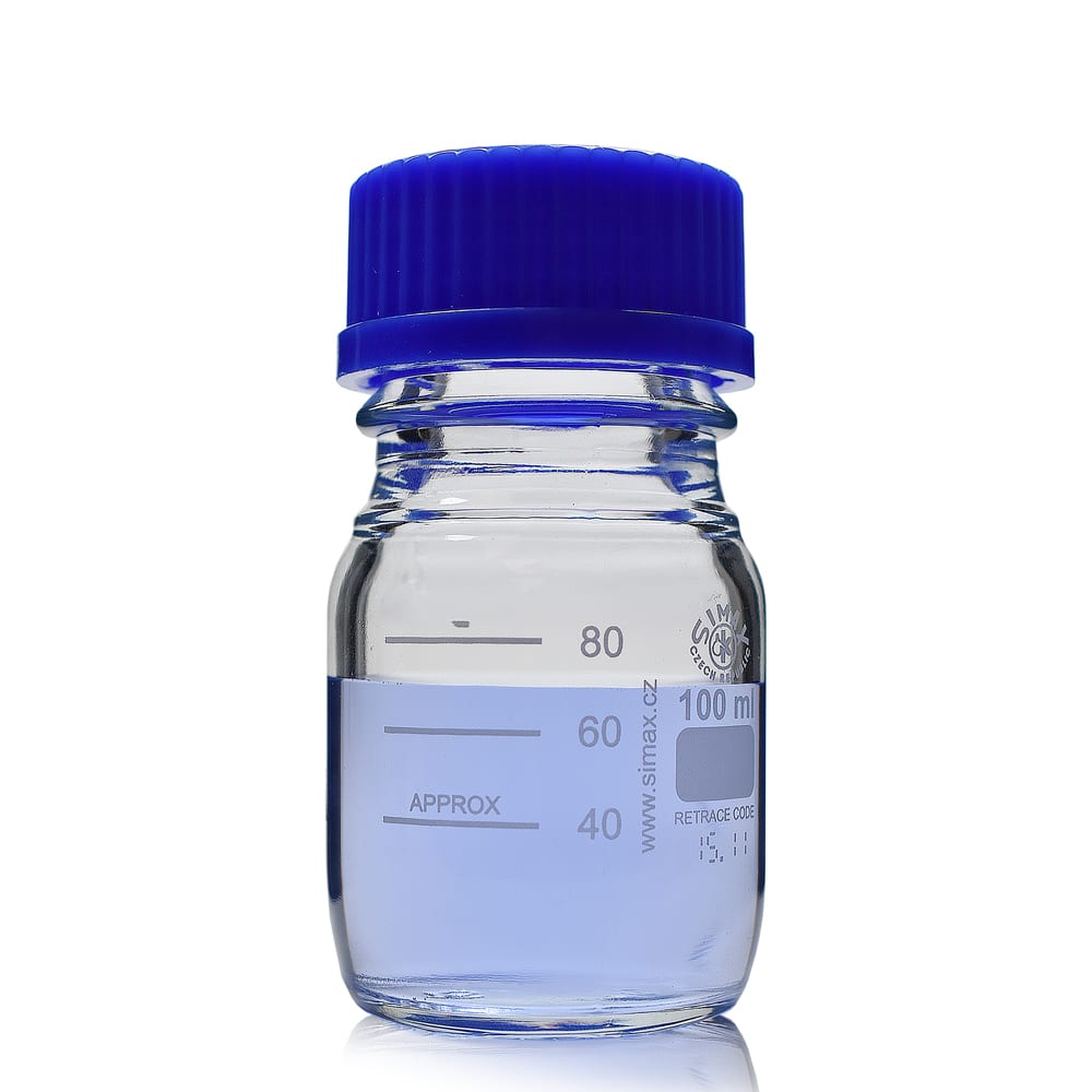 100ml Borosilicate Glass Narrow Neck Reagent Bottle