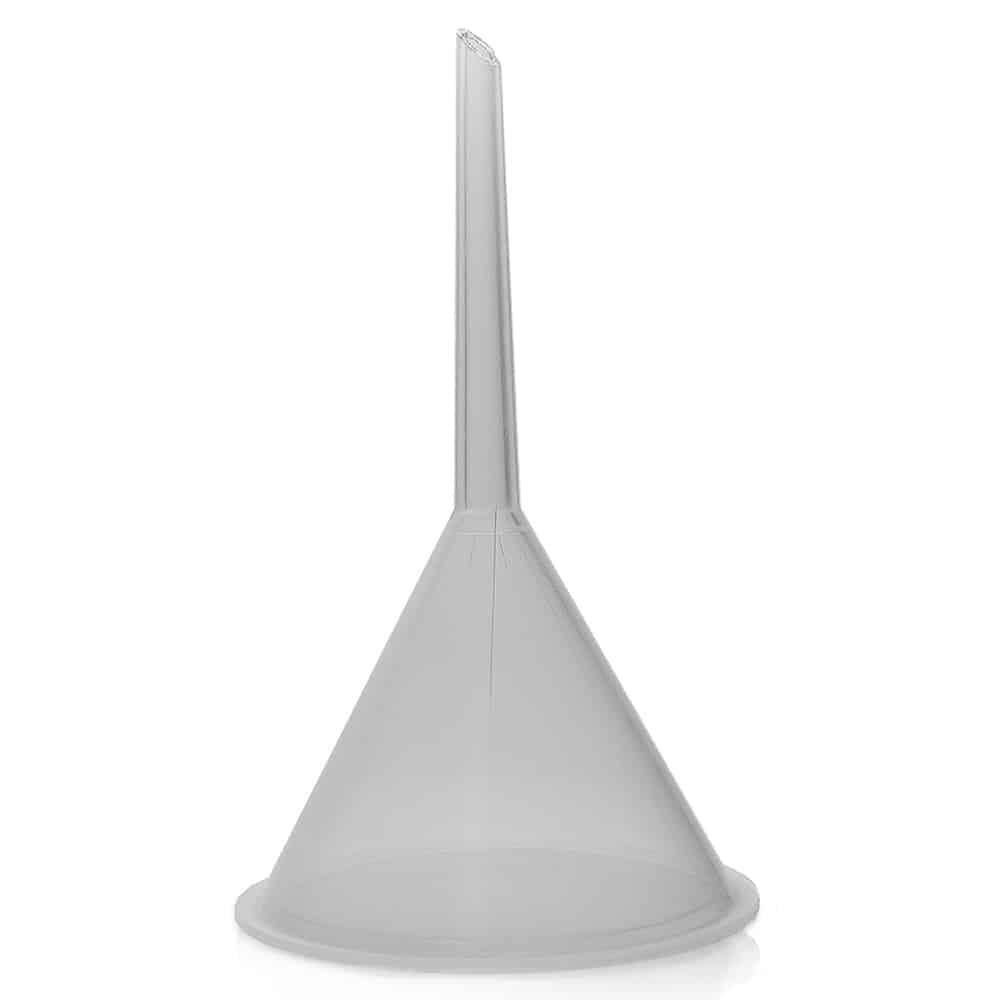 100mm Short Stem Polypropylene Filter Funnel