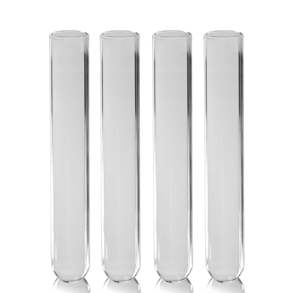 100×16mm Borosilicate Glass Disposable Culture Tube – Round Bottom