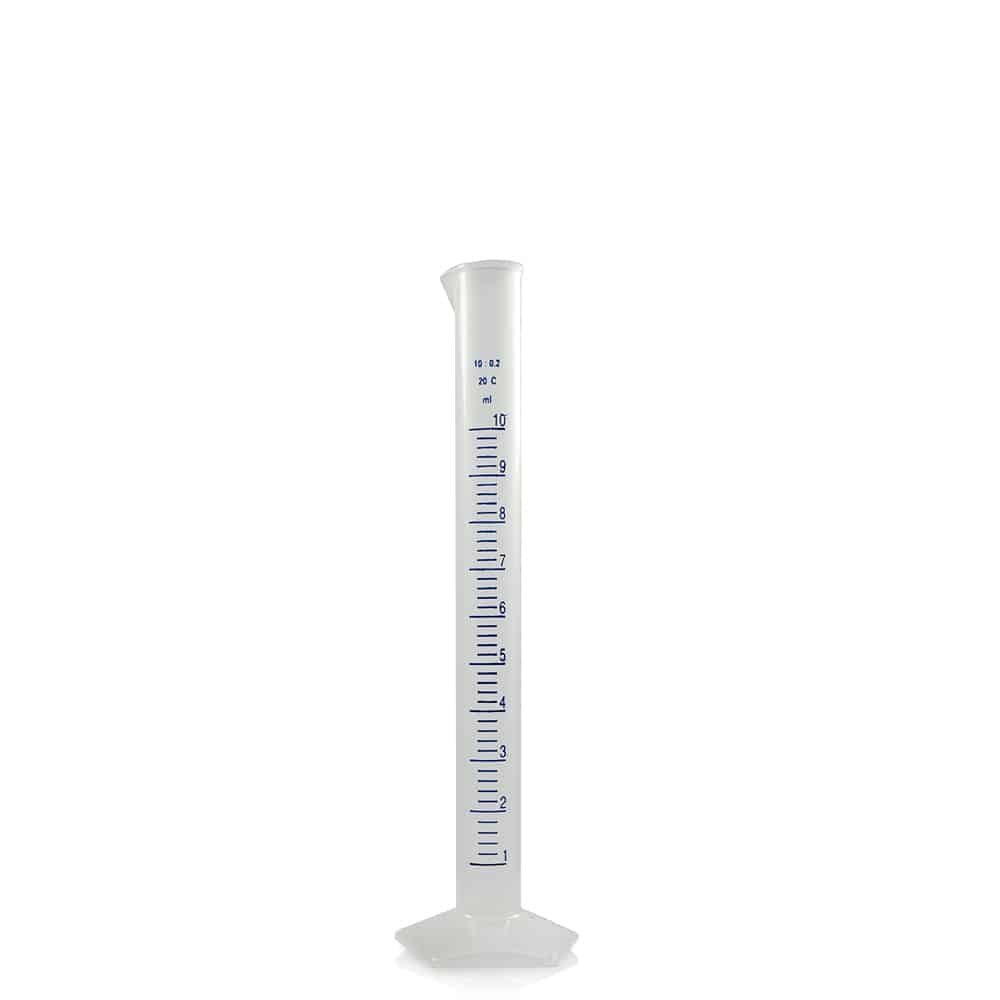 10ml Tall Form Polypropylene Measuring Cylinder