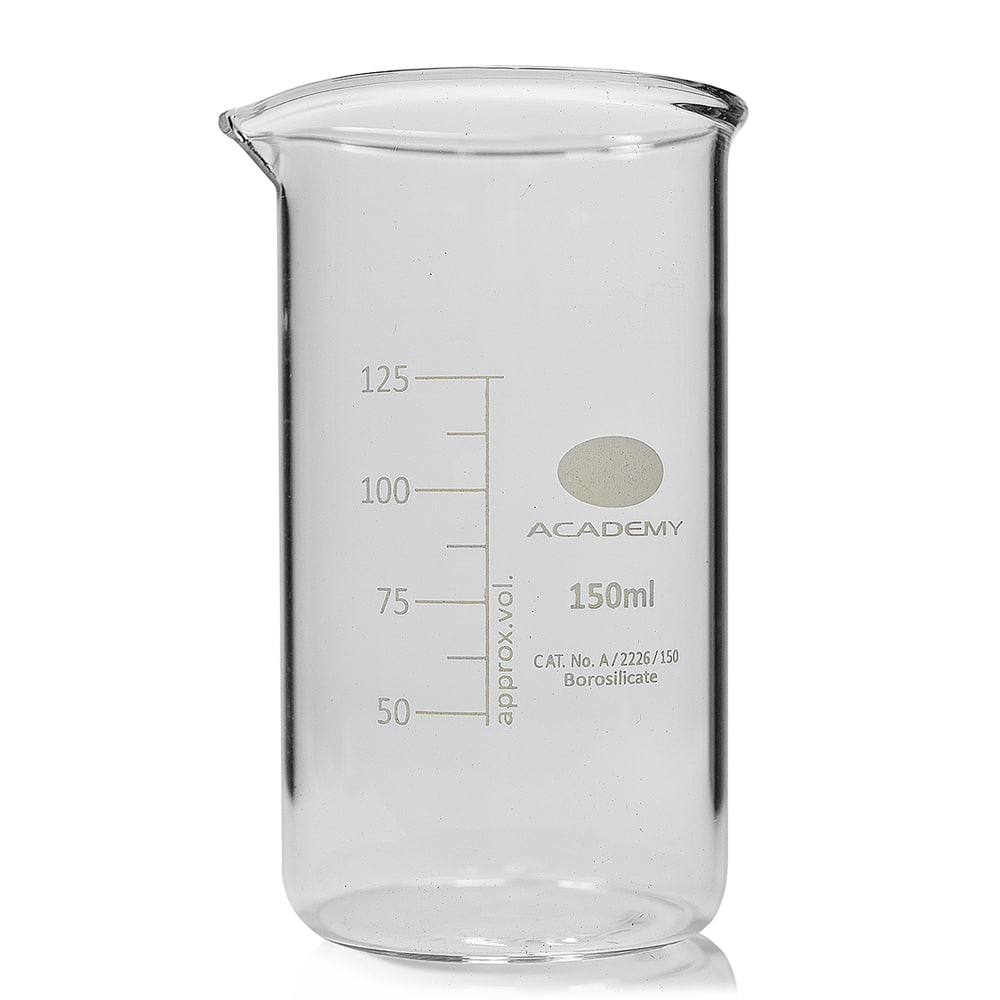 150ml Tall Form Academy Borosilicate Glass Beaker