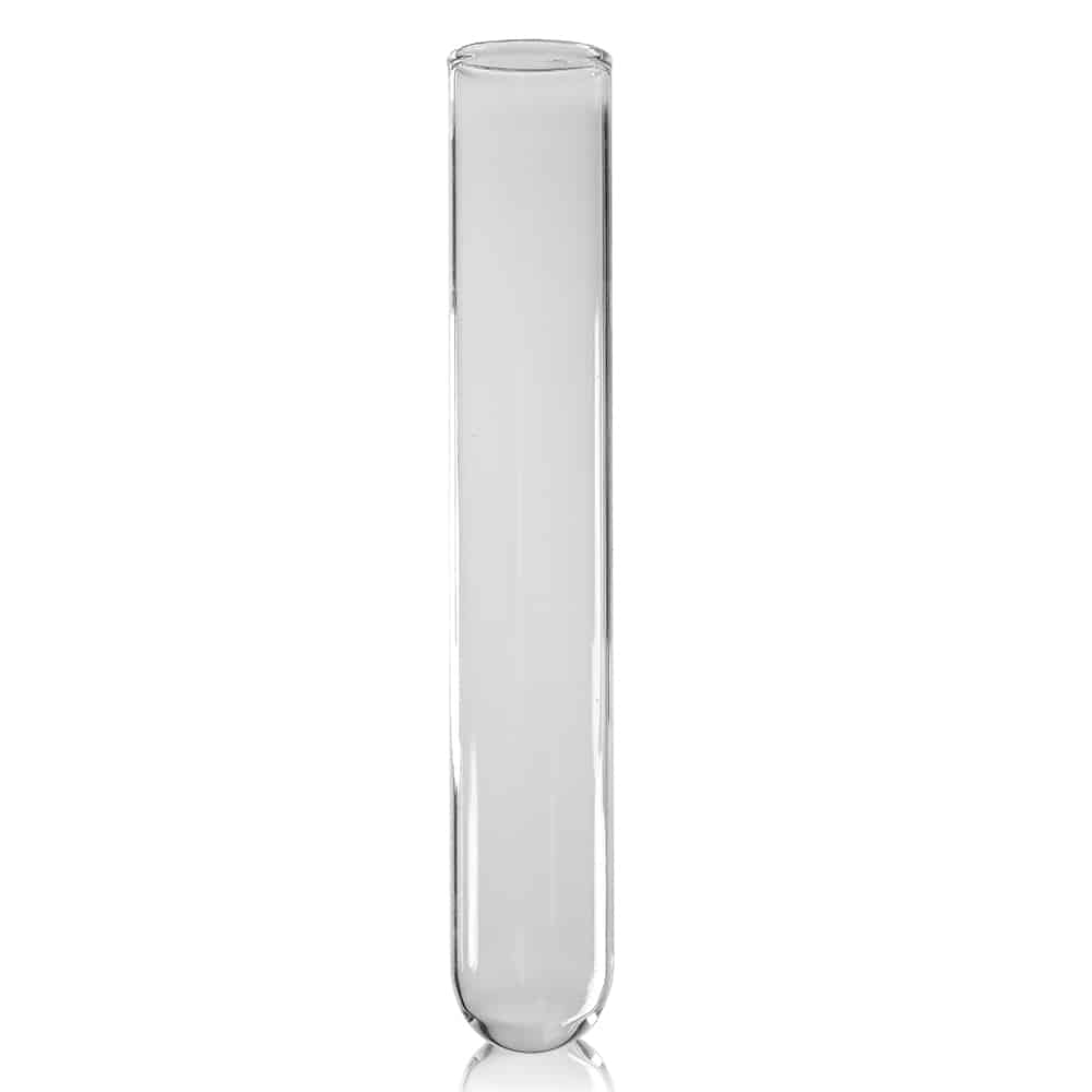 150×25mm Borosilicate Glass Disposable Culture Tube – Round Bottom