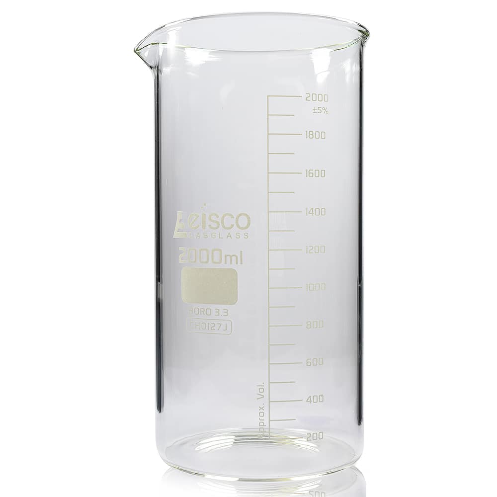 2000ml Tall form glass beaker