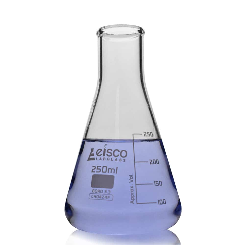 150ml Narrow Neck Eisco Labglass Borosilicate Glass Conical Laboratory Flask