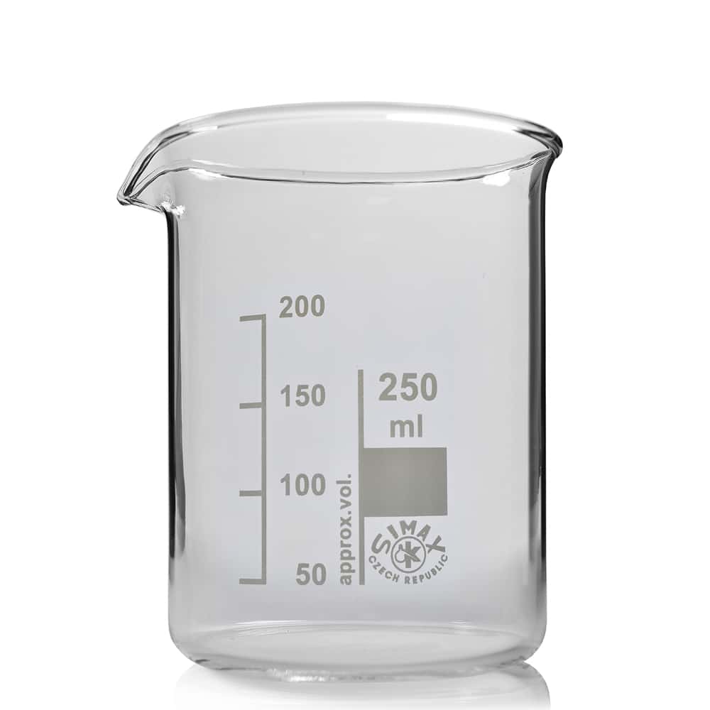 250ml Low Form Borosilicate Glass Beaker