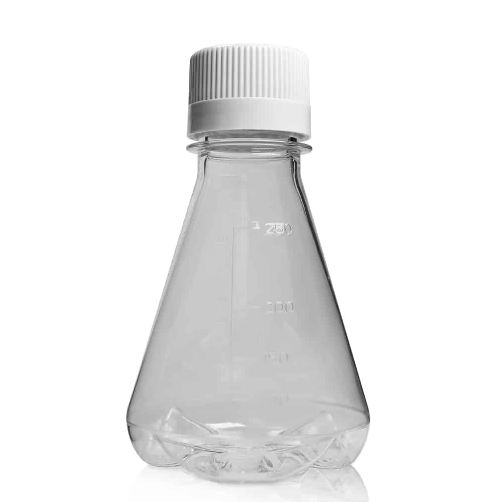 250ml Sterile PETG Erlenmeyer Flask With Vented Cap - Image 2