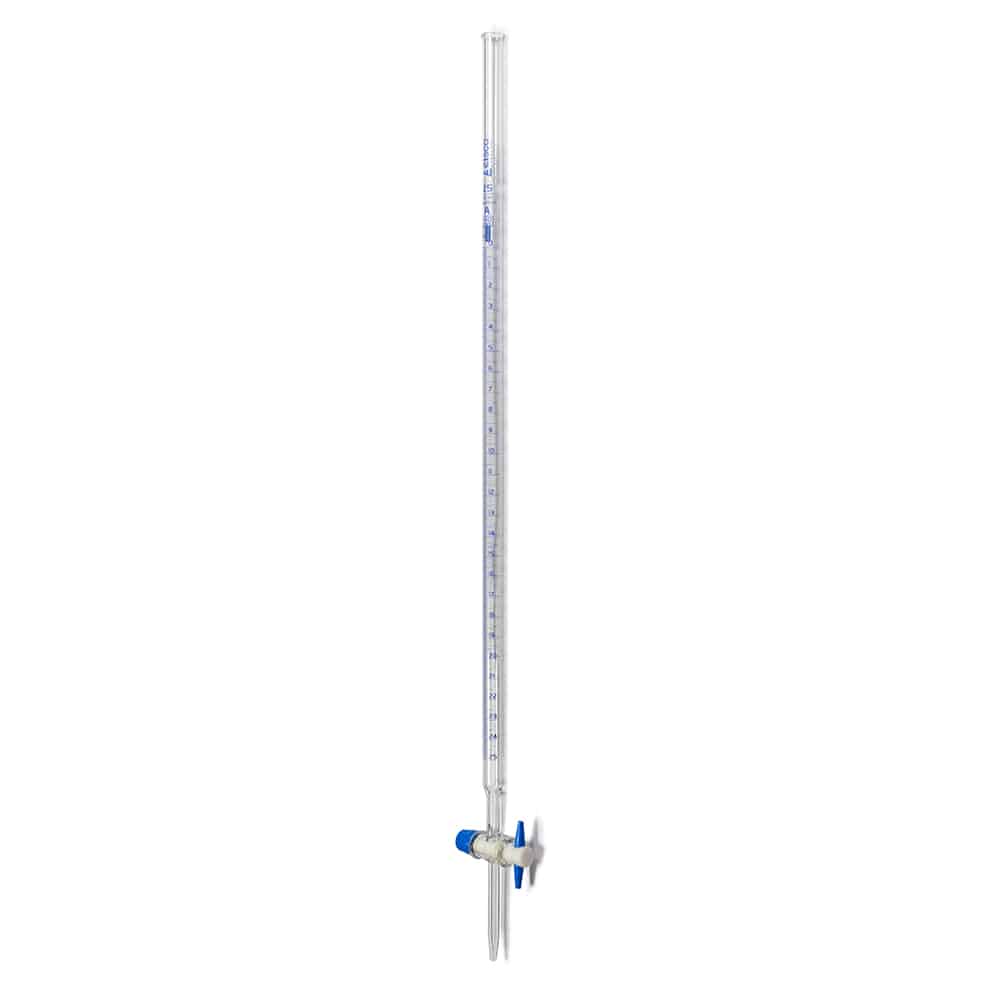 25ml Eisco Glass Burette – Class B, PTFE Stopcock