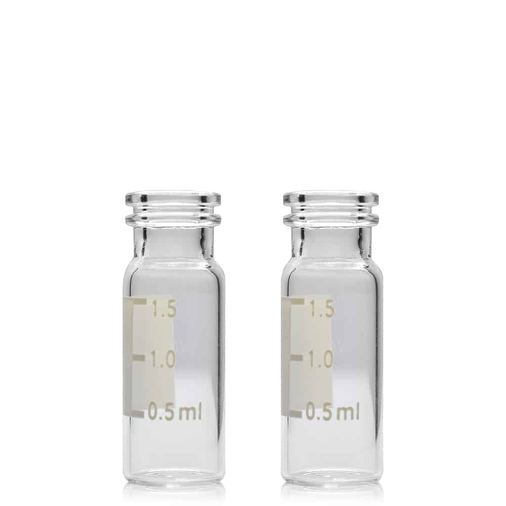 2ml Metria Borosilicate Glass Chromatography Vial with Snap Top - Image 2