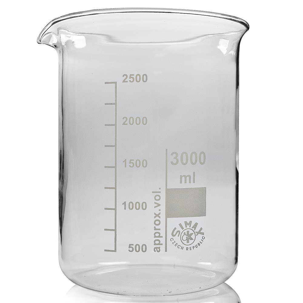 3000ml Low Form Borosilicate Glass Beaker