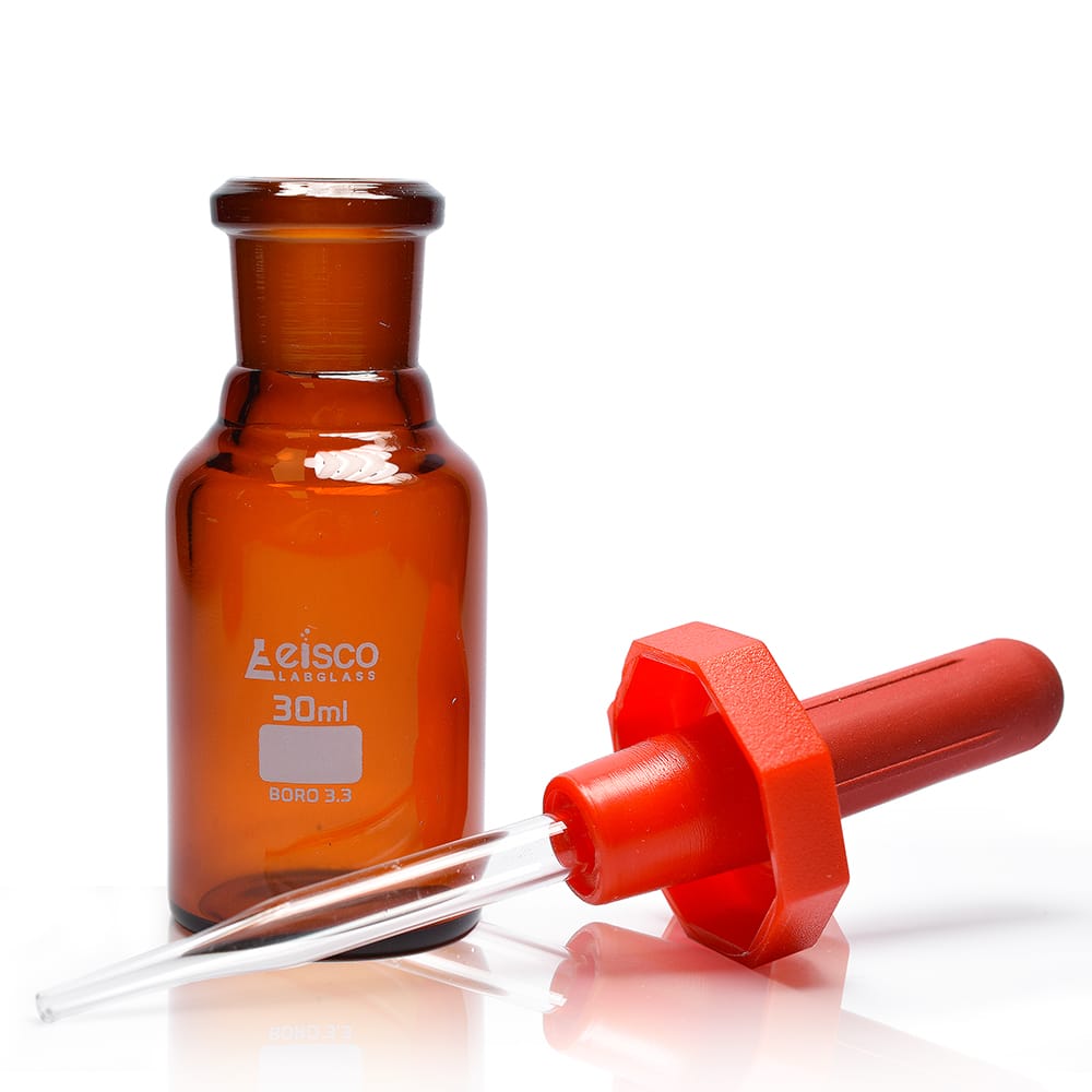 30ml Borosilicate Glass Amber Dropper Bottle