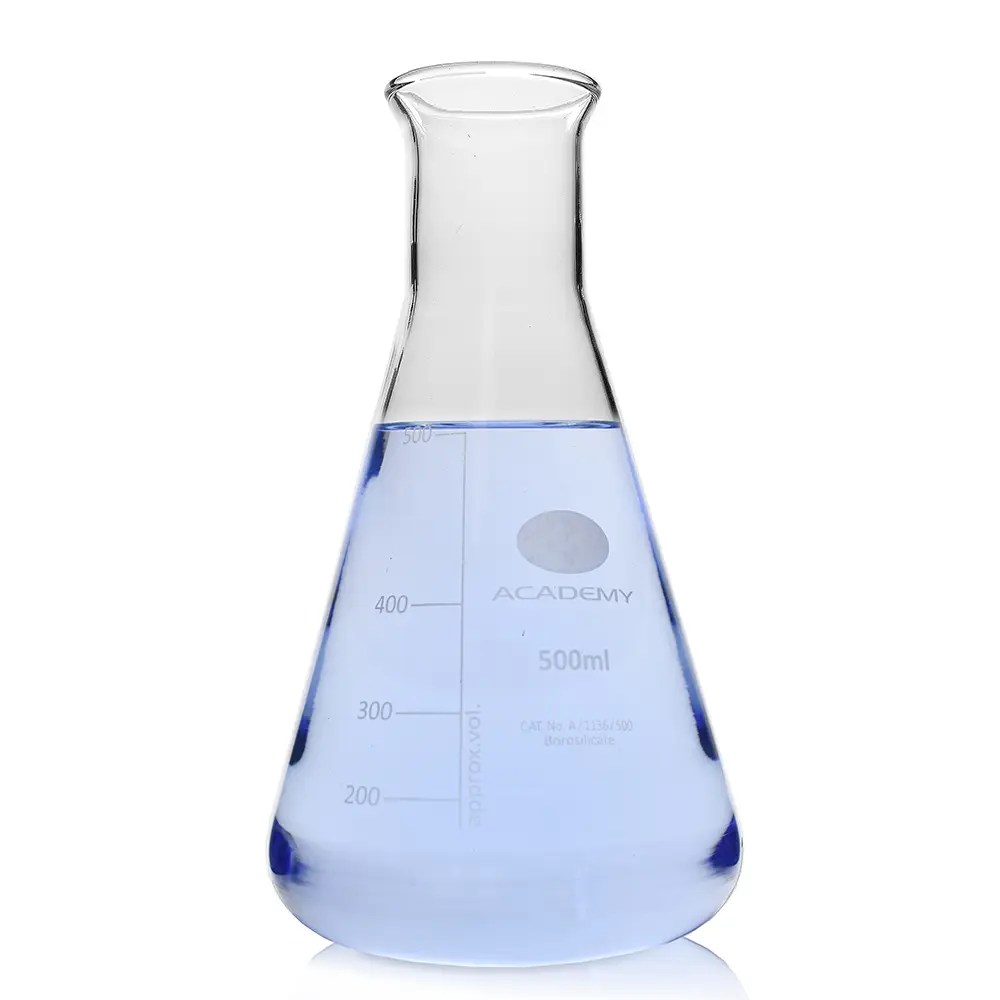 500ml Easy Pour Academy Borosilicate Glass Conical Flask
