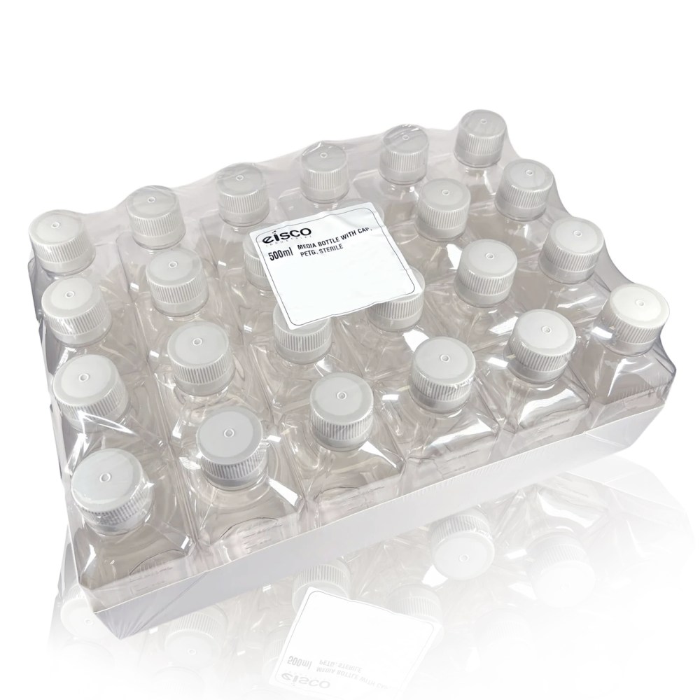 500ml Plastic media bottles in pack