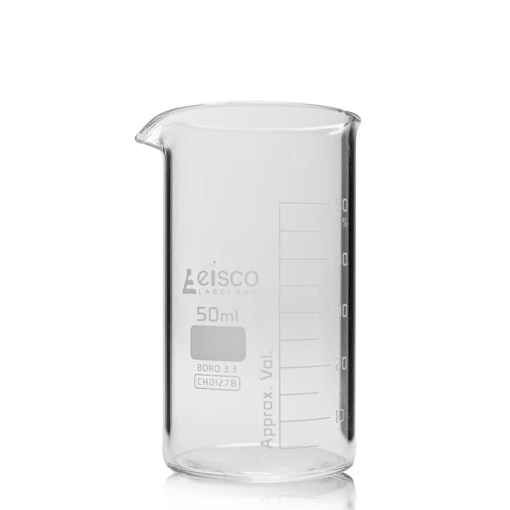 50ml tall form glass beaker