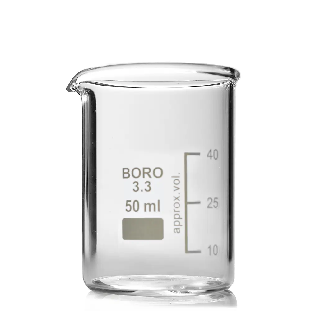 50ml Low Form Borosilicate Glass Beaker