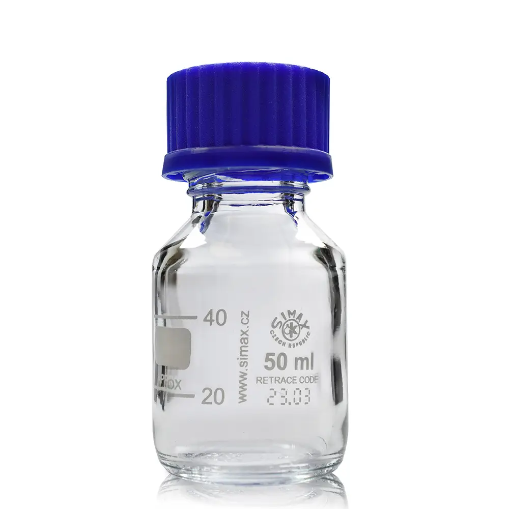50ml Simax Borosilicate Glass Narrow Neck Reagent Bottle