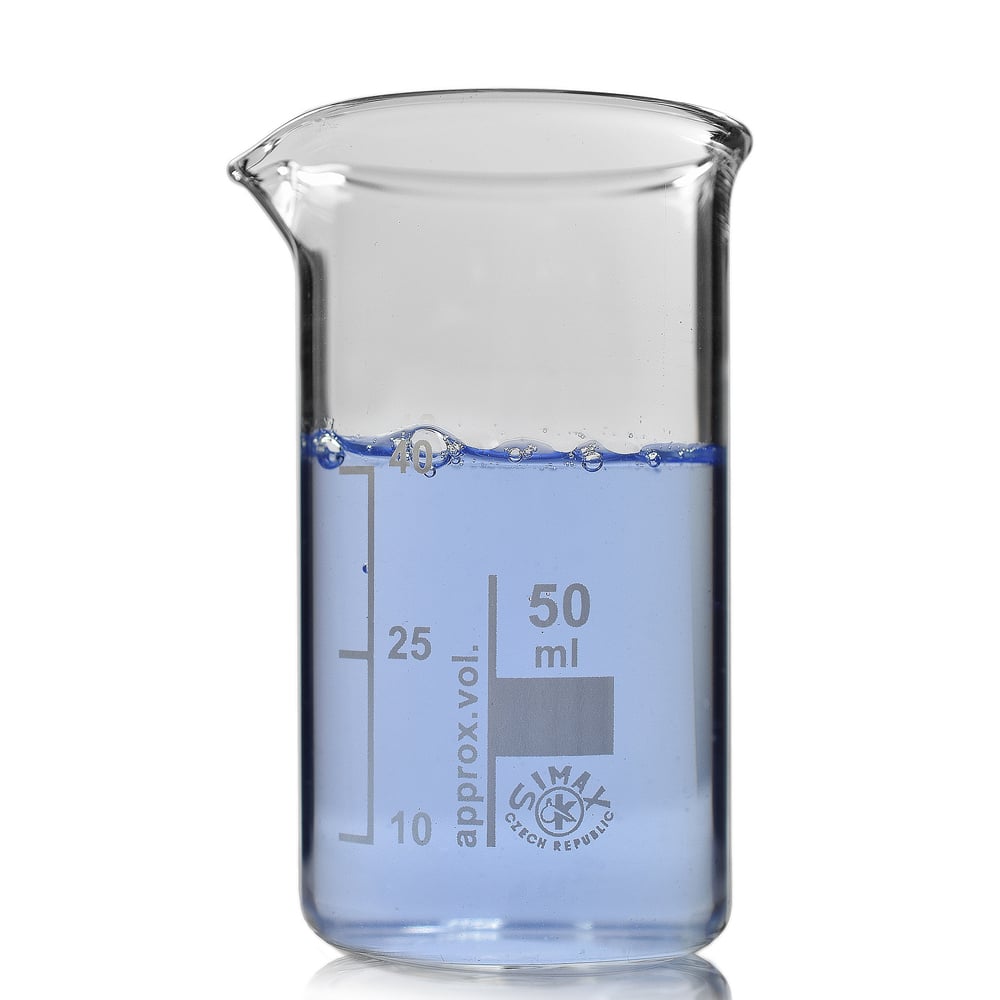 50ml Tall Form Borosilicate Glass Beaker