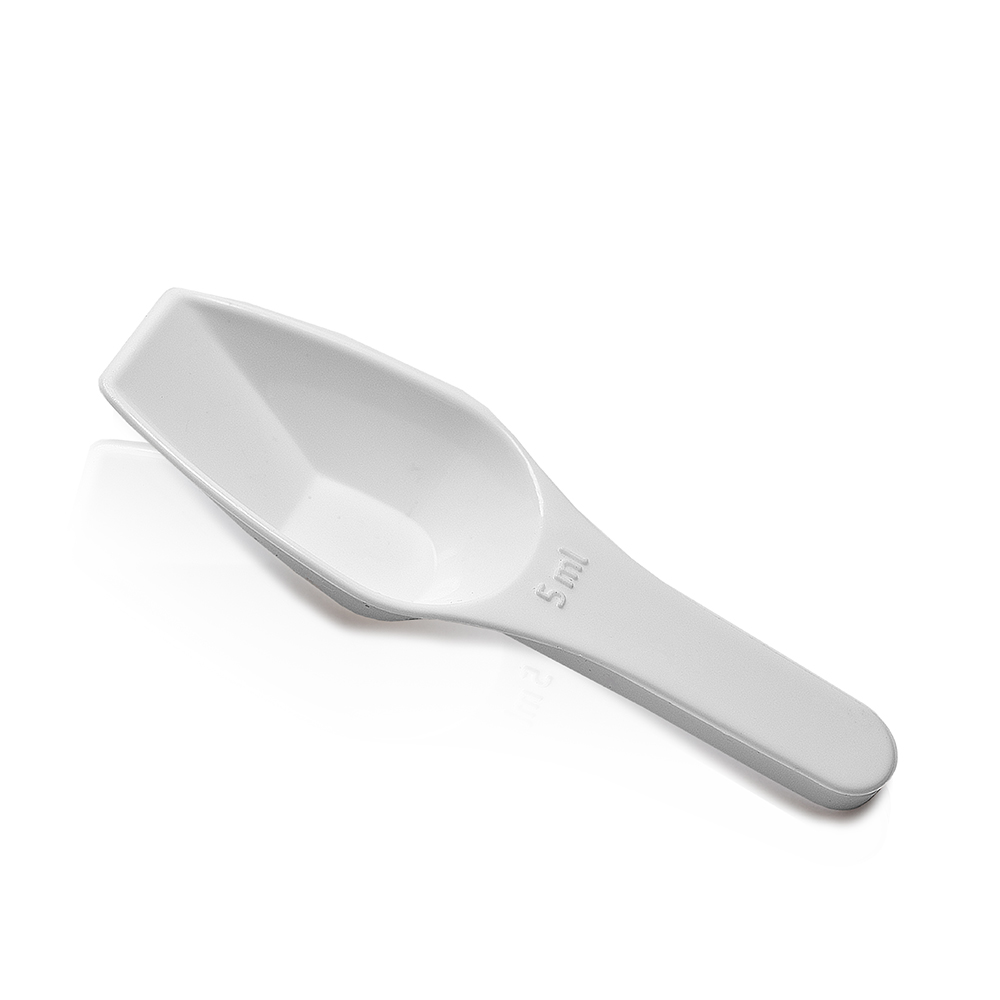 5ml Flat Bottom Polypropylene Weighing Scoop