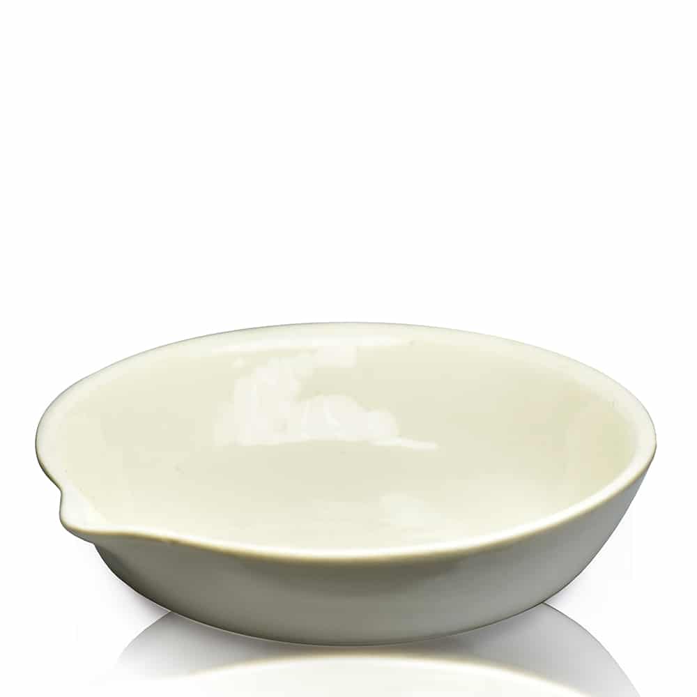 50ml Porcelain Evaporating Dish with Spout