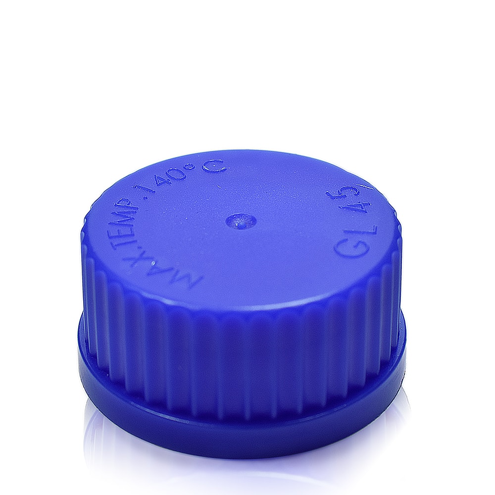 Blue screw cap