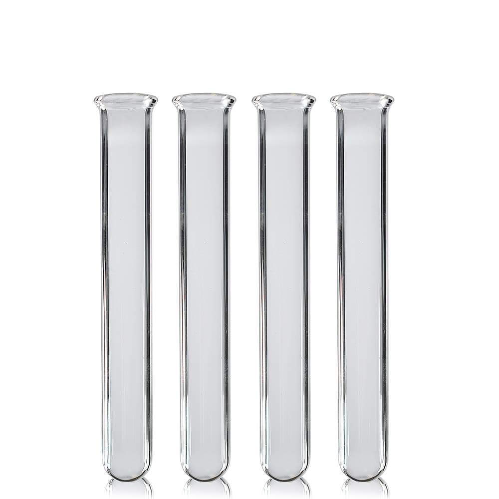 75×10mm Borosilicate Glass Test Tube – Rimmed with 1mm Wall