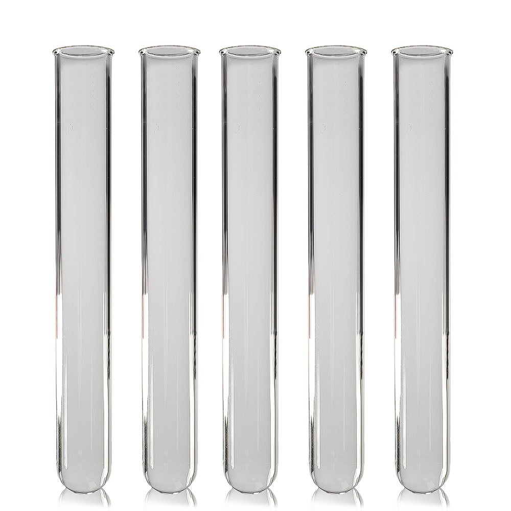 125ร16mm Borosilicate Glass Test Tube โ Rimmed With a 1.2 mm Wall