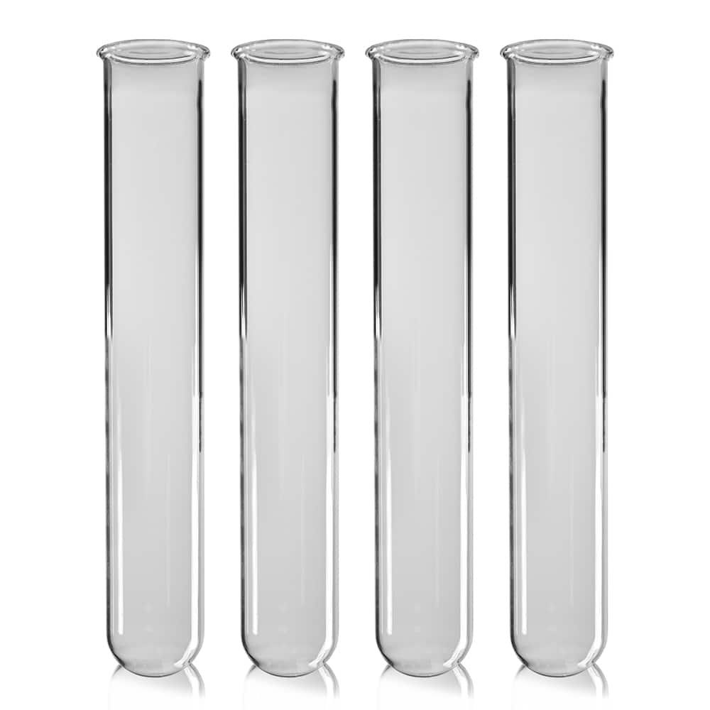 150×24mm Borosilicate Glass Test Tube – Rimmed with 1.2 mm Wall