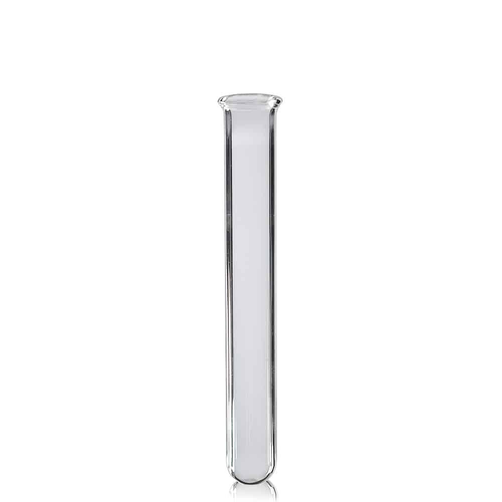 75×10mm Borosilicate Glass Test Tube – Rimmed with 1mm Wall