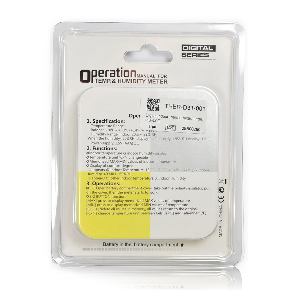 Metria Digital Indoor Thermo-Hygrometer - Image 3