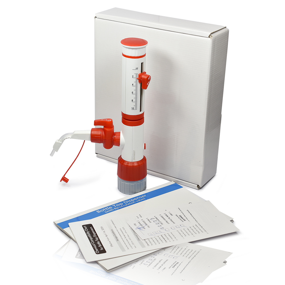 Eisco Bottle Top Dispenser – 1–10 ml