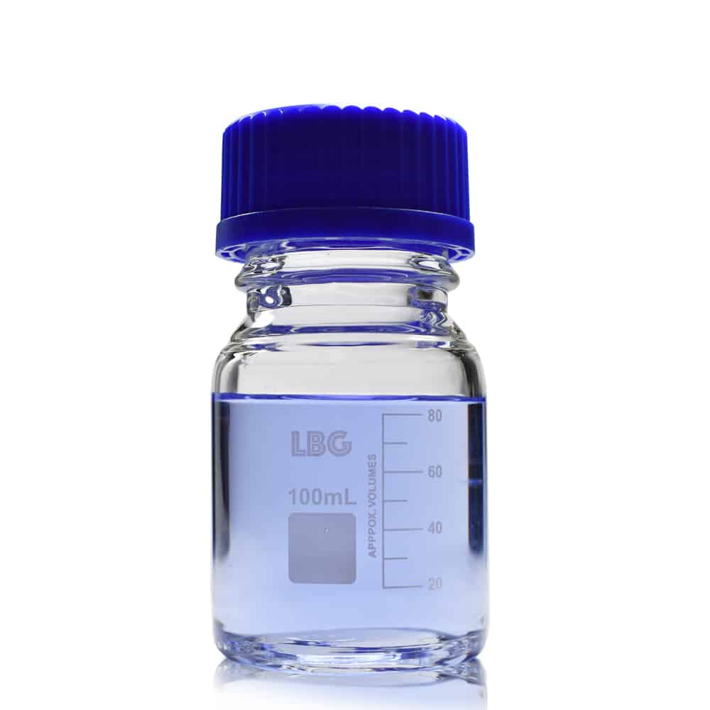 LBG 100ml Reagent Graduated Bottle with ISO Thread