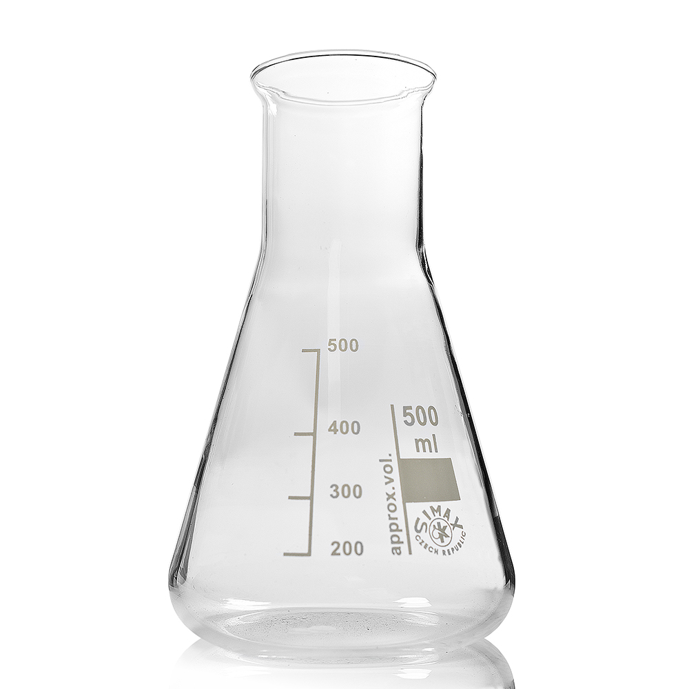 "Simax Borosilicate Glass Conical Laboratory Flask