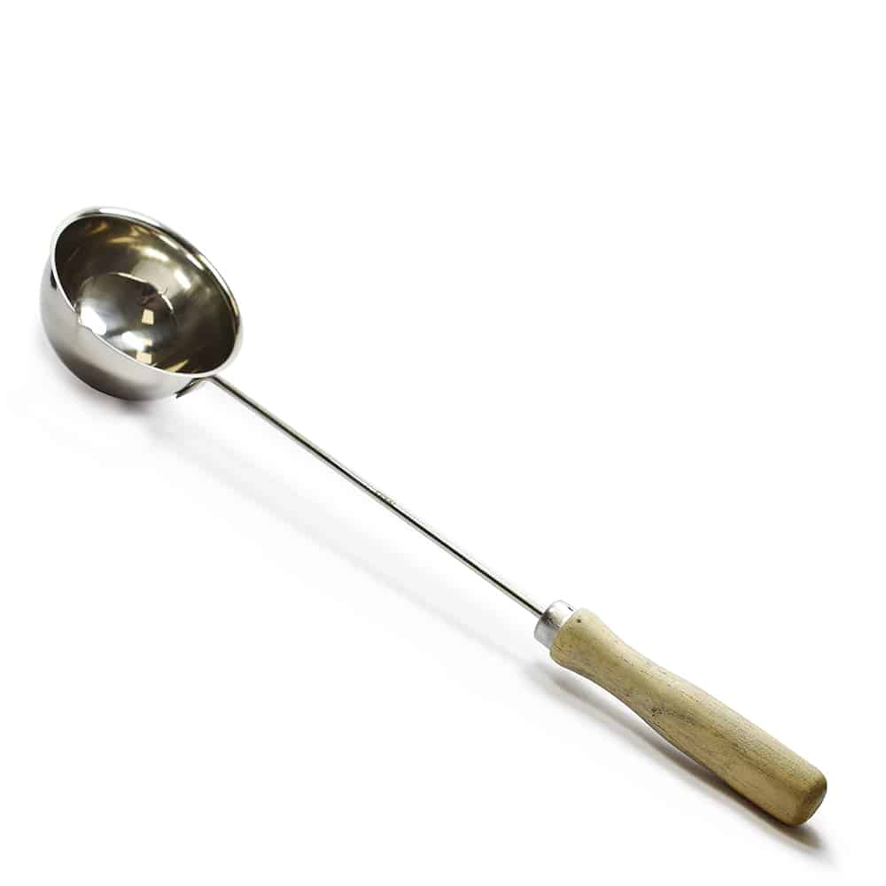 75mm Eisco Stainless Steel Fusion Spoon with Wooden Handle