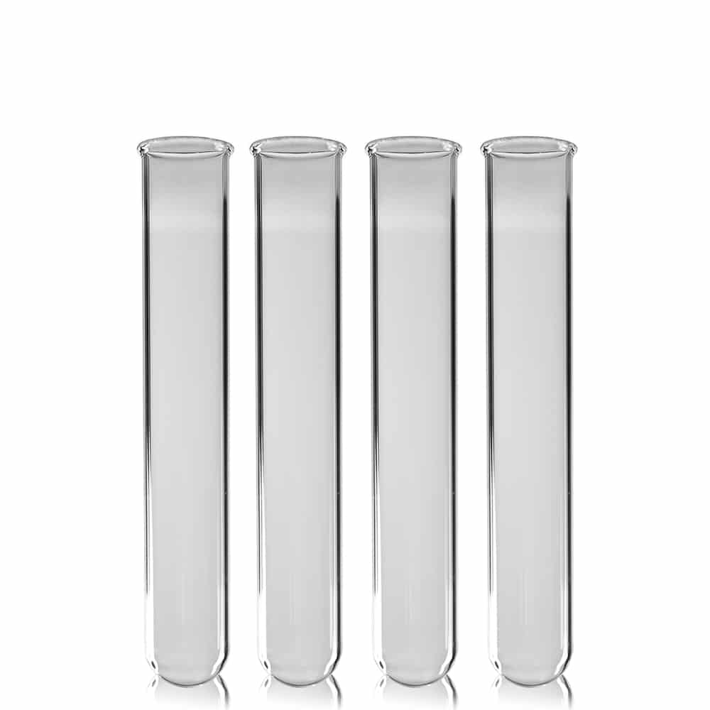Eisco Labglass Borosilicate Glass Test Tube – 5 mL, Rimmed, 75 × 12 mm