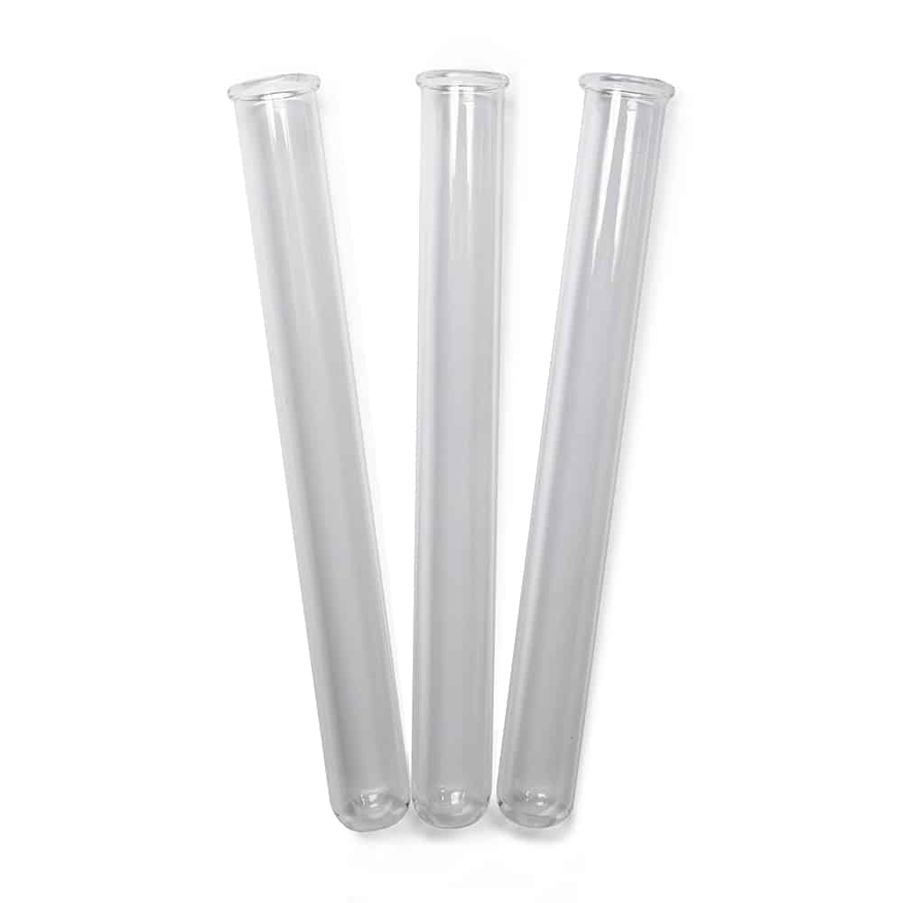 glass test tubes