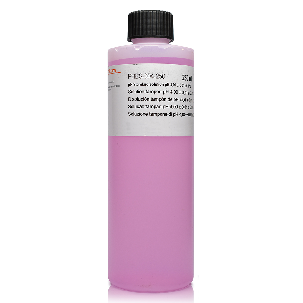 250ml Labbox Red pH Buffer Solution